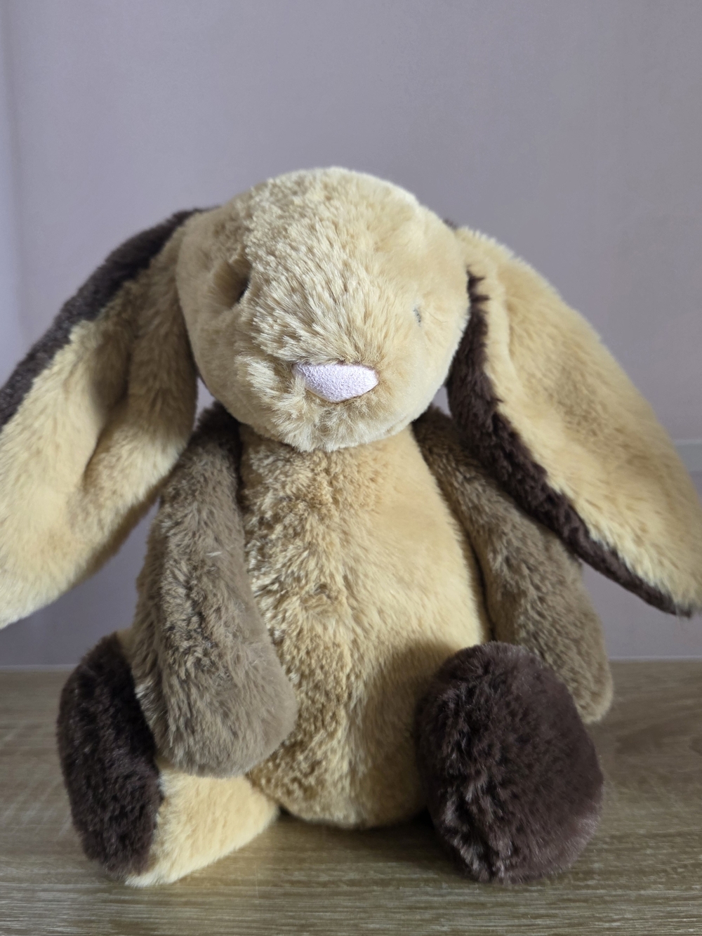 Jellycat Original Bashful Patchwork Brown Bunny NWT